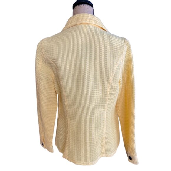 Christopher and Banks Yellow Women's Zip Up Jacket Size Small - Picture 4 of 6